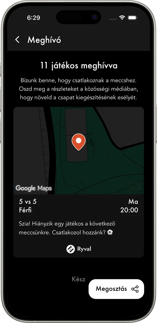 Keress focistákat a pálya közelében, és egészítsd ki a csapatodat.