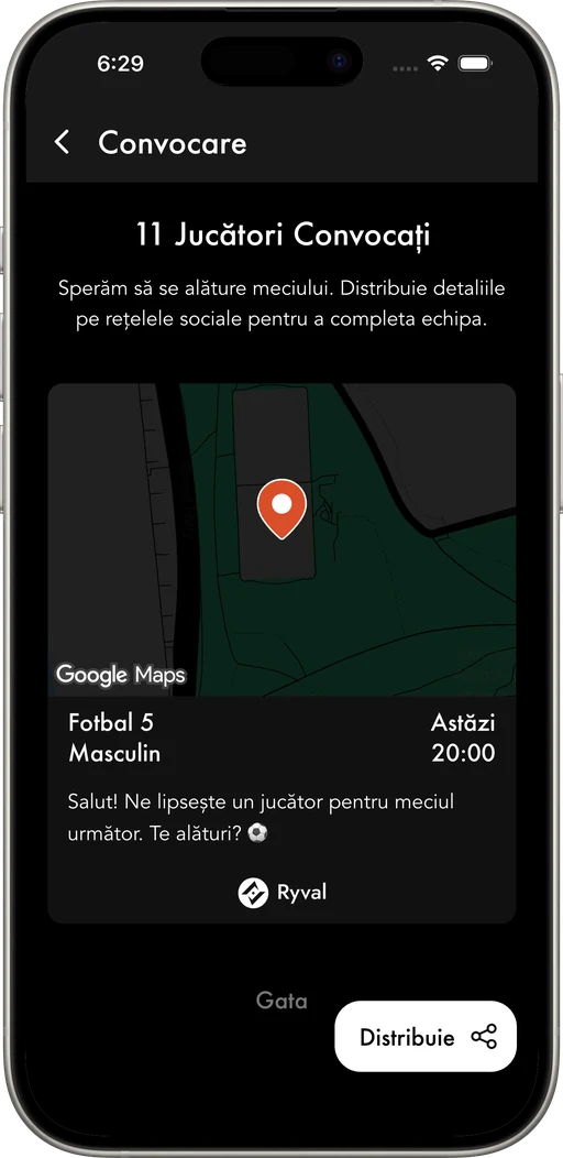 Cheamă jucătorii din apropierea terenului și completează echipa.
